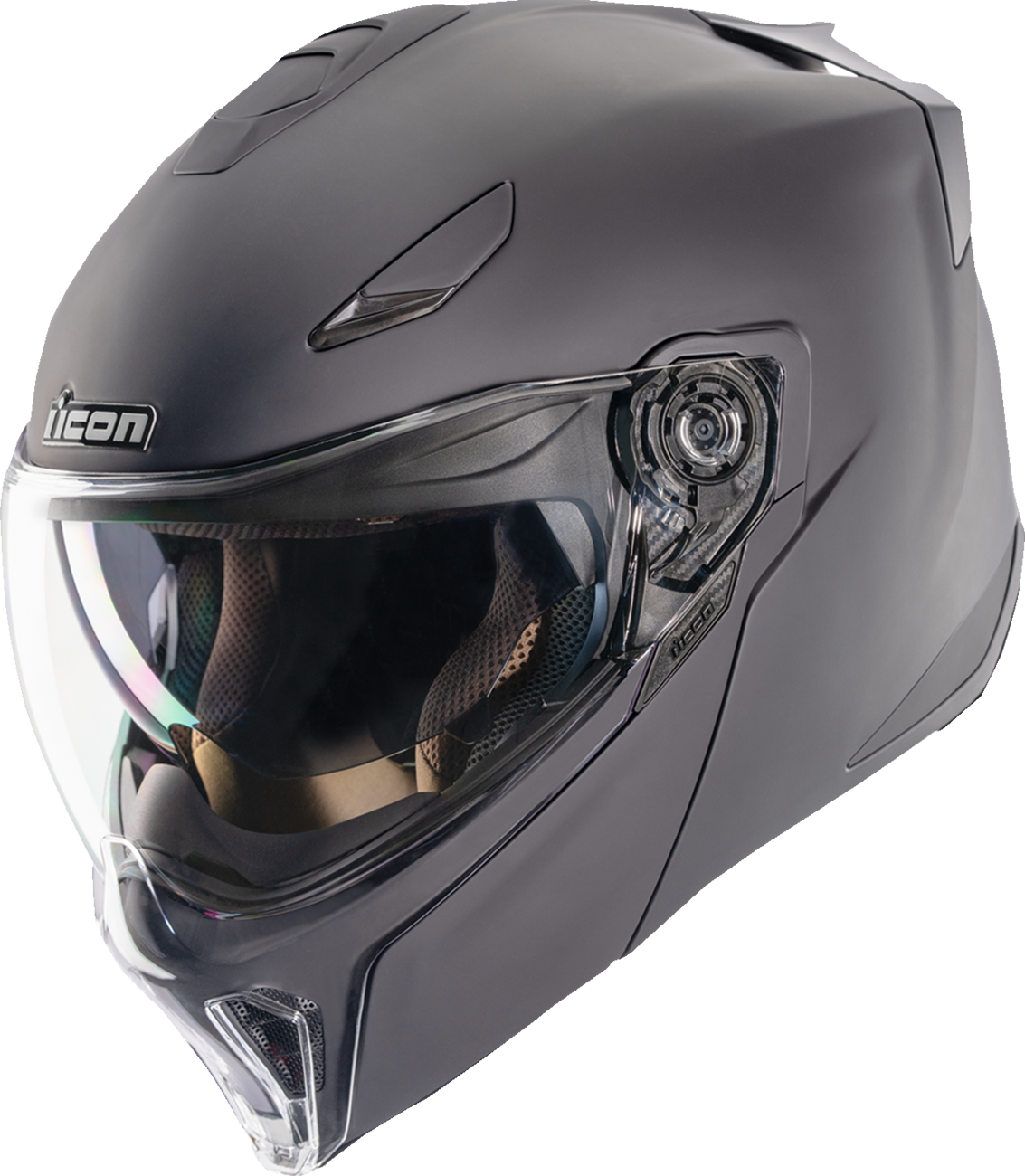 ICON Threshold™ Modular Helmet - Solid - Matte Black - Large 0100-2694