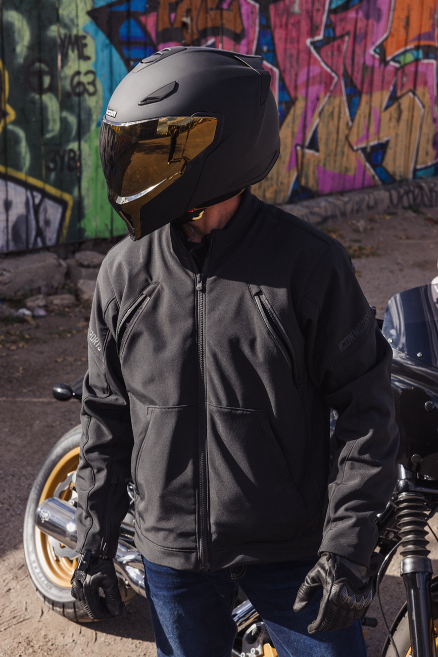 ICON Threshold™ Modular Helmet - Solid - Matte Black - Large 0100-2694
