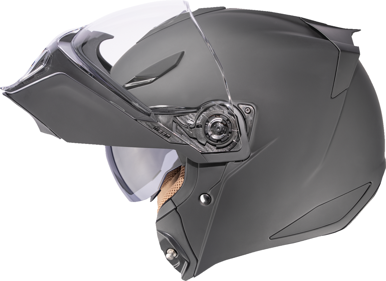 ICON Threshold™ Modular Helmet - Solid - Matte Black - 2XL 0100-2696