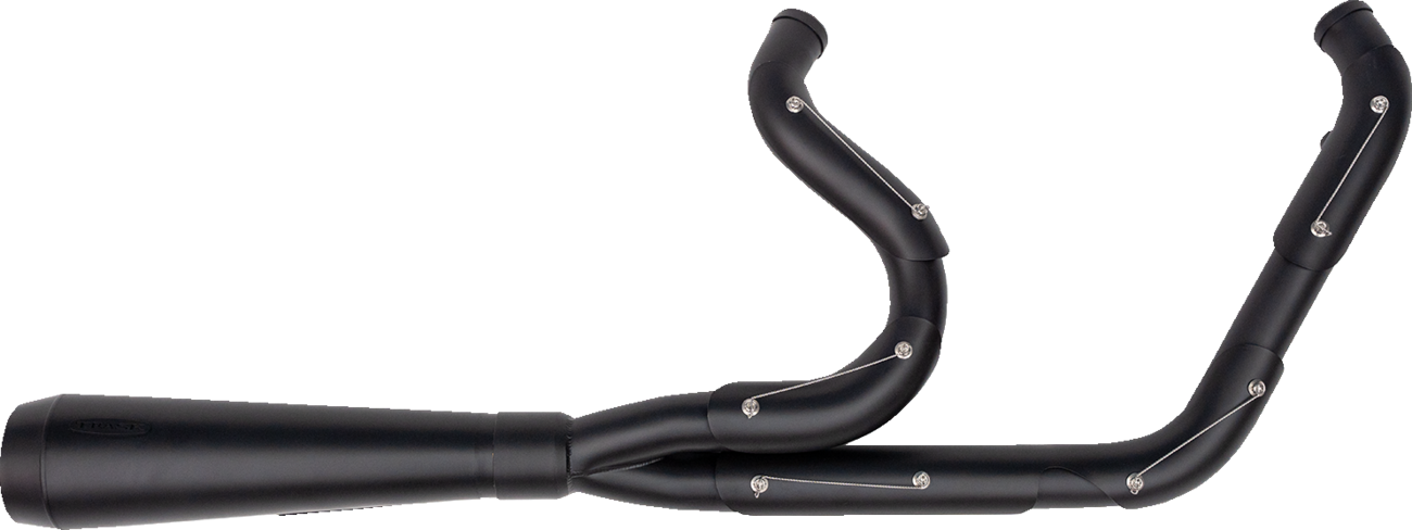 TRASK 2-into-1 Assault Exhaust System - Full Black on Black TM-5052BKBK