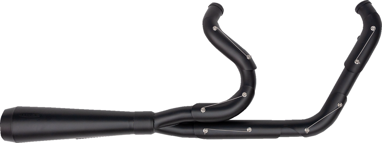 TRASK 2-into-1 Assault Exhaust System - Full Black on Black TM-5300BKBK