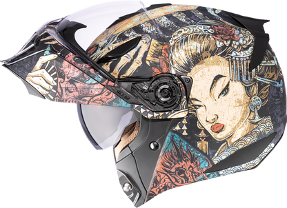 ICON Threshold™ Modular Helmet - Odokuro - Black - Small 0100-2715