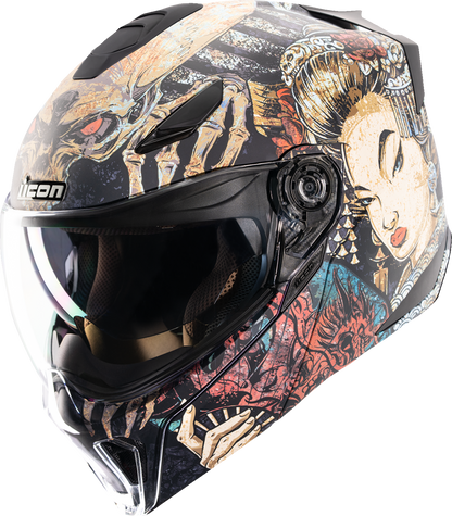 ICON Threshold™ Modular Helmet - Odokuro - Black - Medium 0100-2716