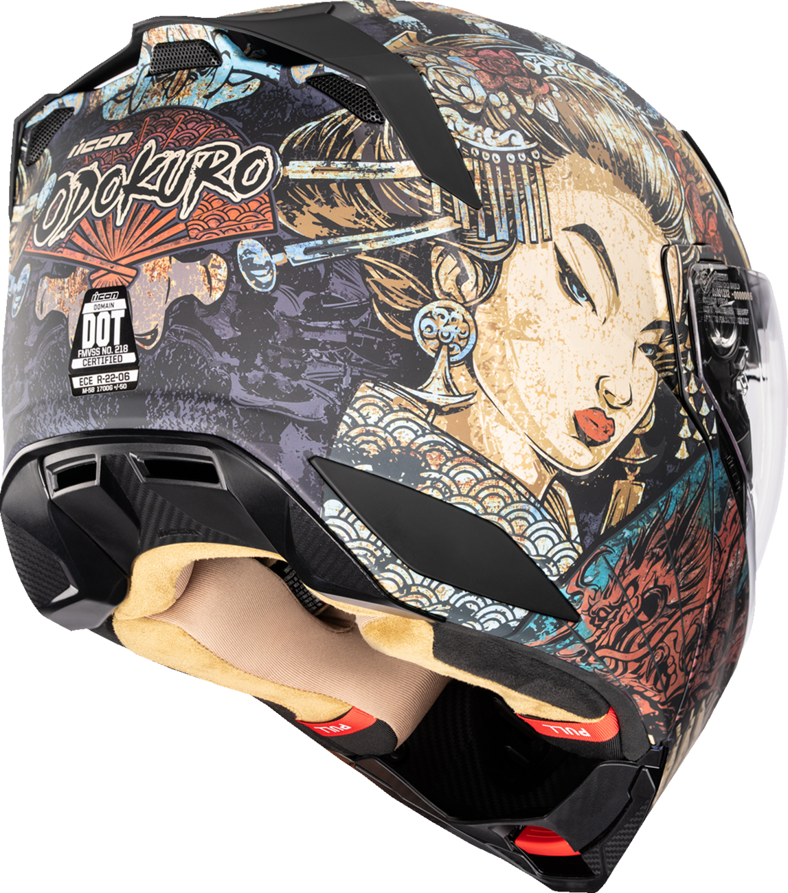 ICON Threshold™ Modular Helmet - Odokuro - Black - XL 0100-2718