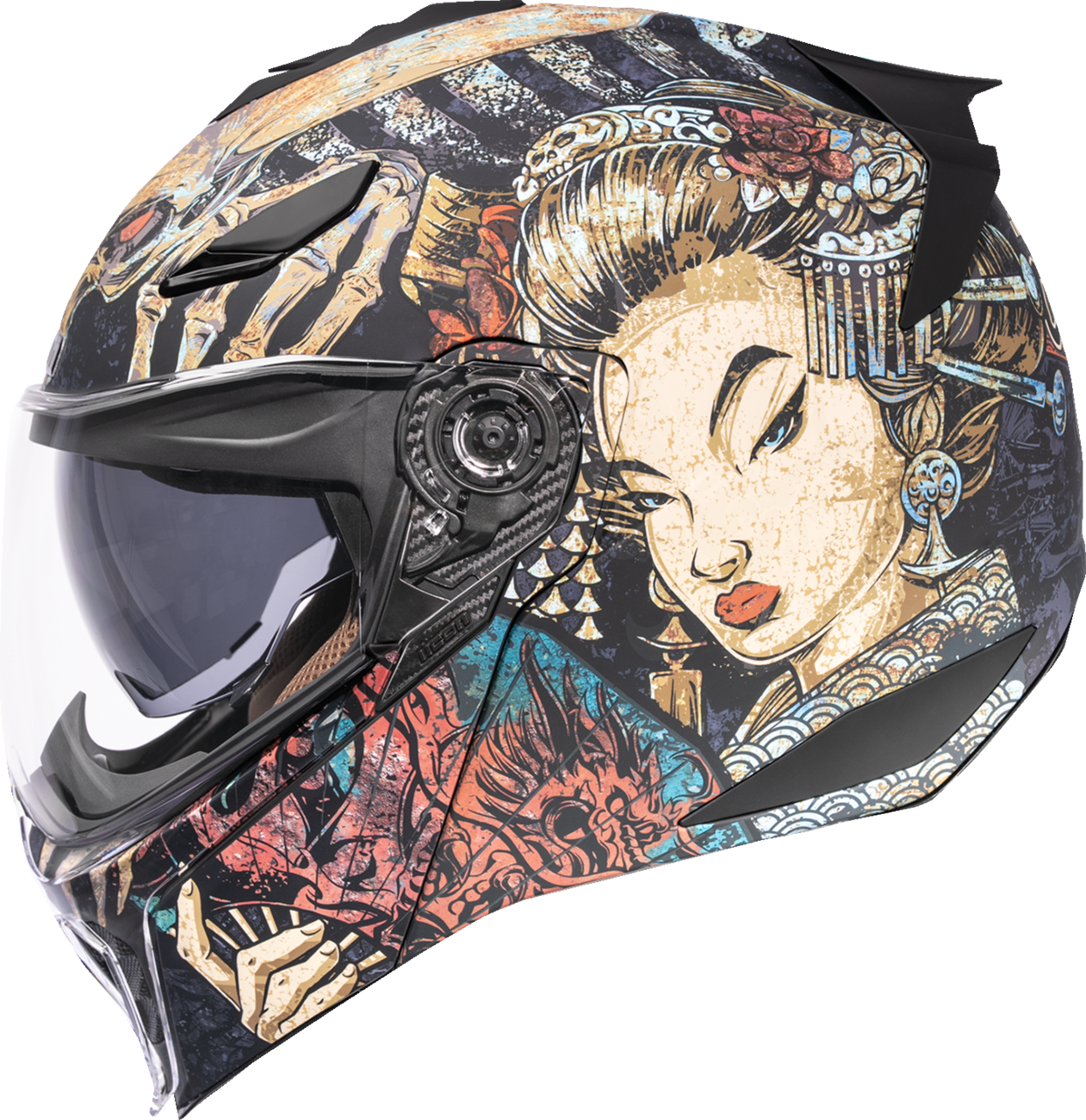 ICON Threshold™ Modular Helmet - Odokuro - Black - 3XL 0100-2720