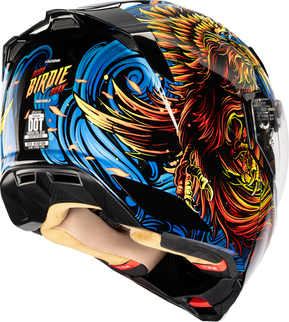 ICON Threshold™ Modular Helmet - Burn Birdie Burn - Blue - XS 0100-2721