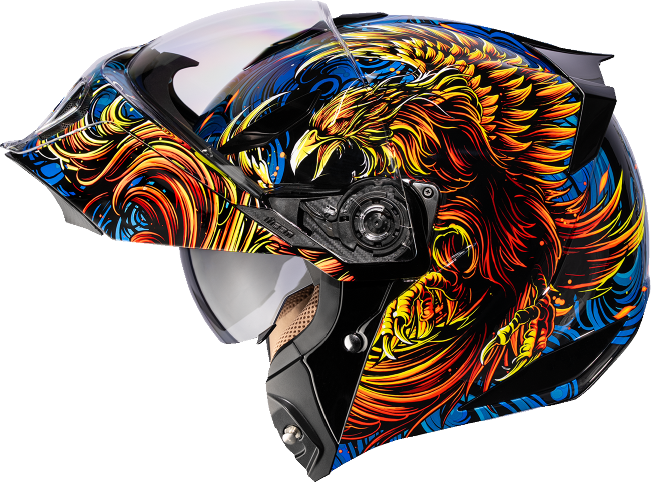 ICON Threshold™ Modular Helmet - Burn Birdie Burn - Blue - XS 0100-2721