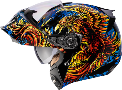 ICON Threshold™ Modular Helmet - Burn Birdie Burn - Blue - XS 0100-2721