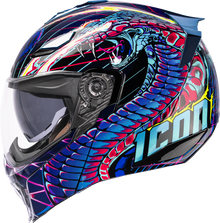 ICON Threshold™ Modular Helmet - Synthwave Lazer Cobra - Blue - XS 0100-2728