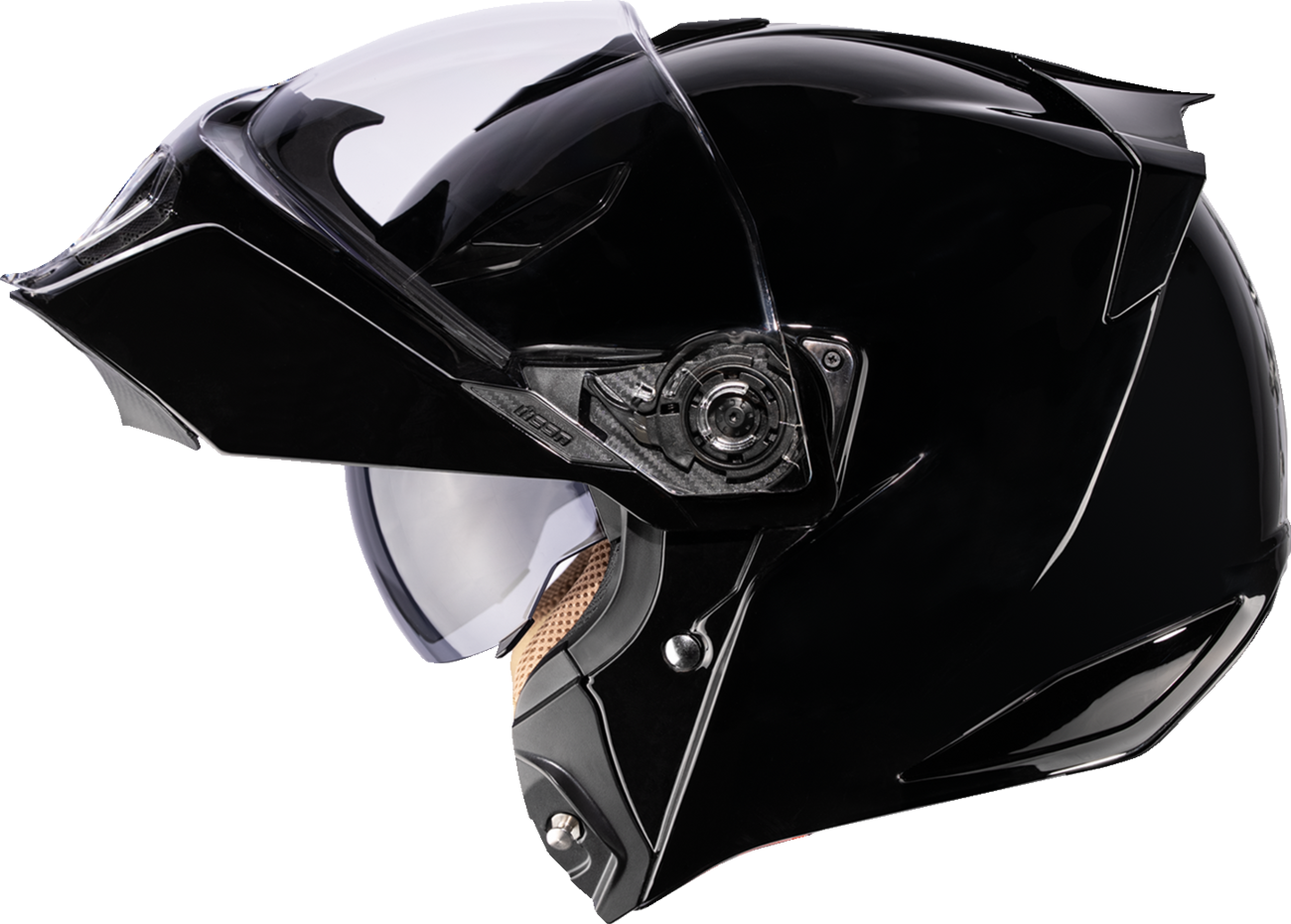 ICON Threshold™ Modular Helmet - Solid - Gloss Black - Medium 0100-2813