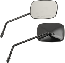 DRAG SPECIALTIES Mirrors - OEM - Side View - Rectangle - Black - Long - Pair 60-0014/15GBX