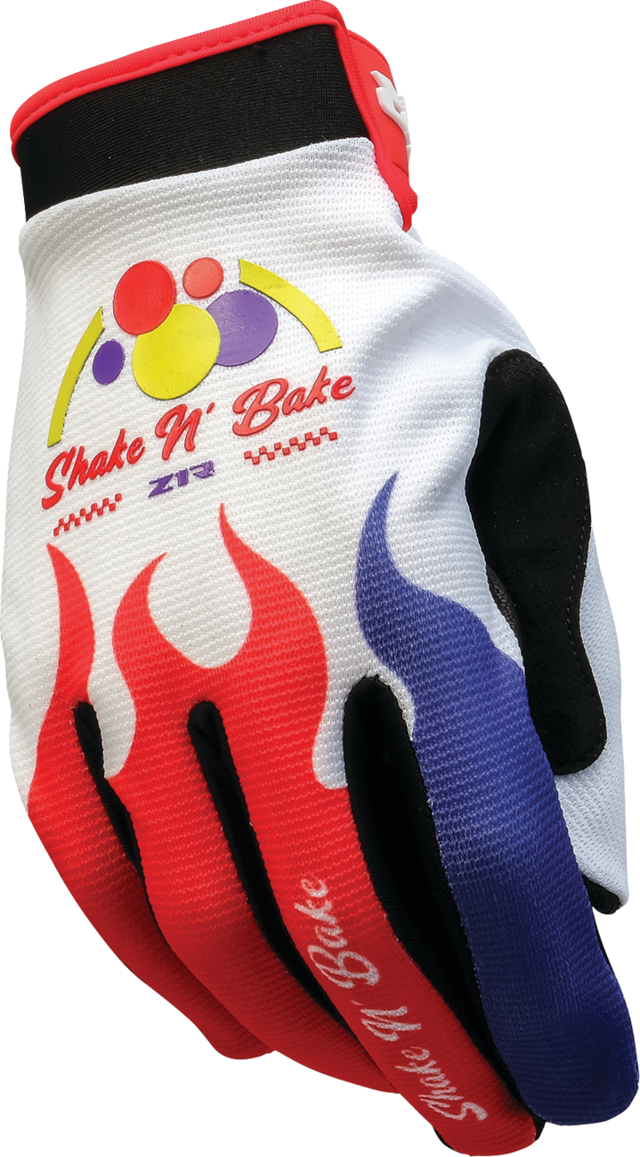 Z1R Z1R Shake N' Bake Moto Gloves - Red/White/Black - 2XL 33015426