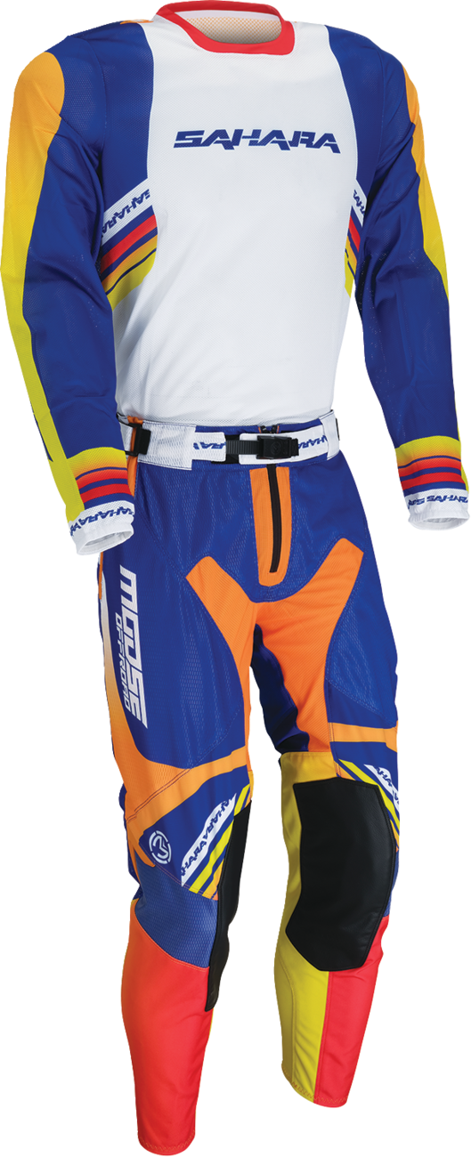 MOOSE OFFROAD Sahara Pants - Blue/Orange - US 30 Slim 2901-12903