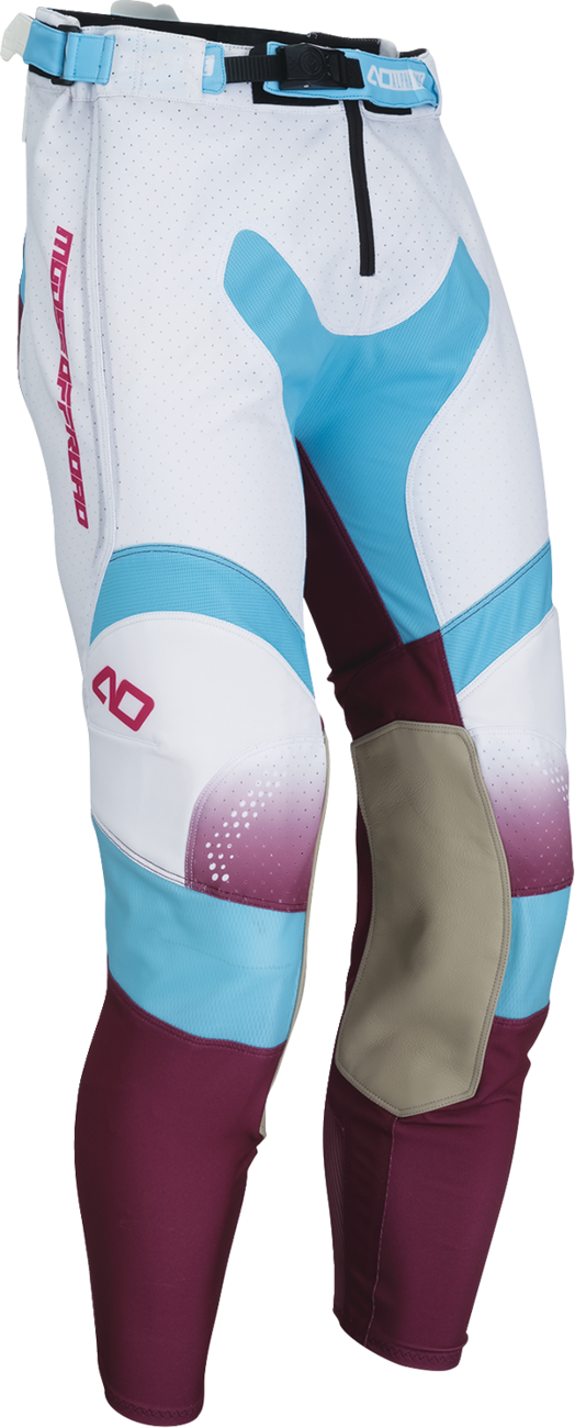 MOOSE OFFROAD Alpha One Pants - White/Purple - US 30 Slim 2901-12954