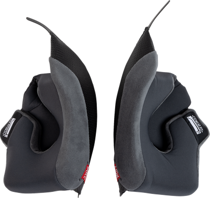 AGV K7 Cheek Pads - Gray/Black - 10 mm 2018500147-629-N