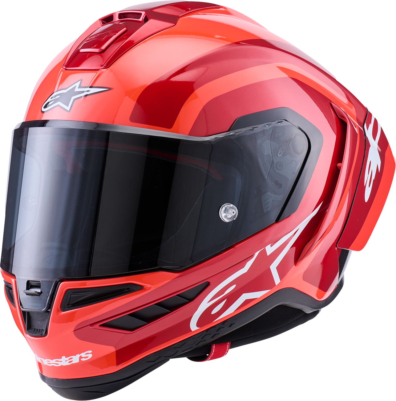 ALPINESTARS Supretech R10 Helmet - 22.06 - Arius - Gloss - Black/White/Double Red - XS 8203926-1683-XS