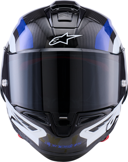 ALPINESTARS Supretech R10 Helmet - 22.06 - Arius - Gloss Black/White/Blue - Large 8203926-1647-L