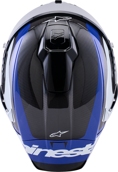 ALPINESTARS Supretech R10 Helmet - 22.06 - Arius - Gloss Black/White/Blue - Large 8203926-1647-L