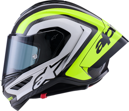 ALPINESTARS Supertech R10 Helmet - 22.06 - Arius - Gloss Black/Silver/Yellow Fluo - Medium 8203926-1699-M