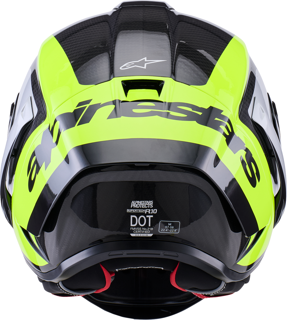 ALPINESTARS Supertech R10 Helmet - 22.06 - Arius - Gloss Black/Silver/Yellow Fluo - 2XL 8203926-1699-2XL