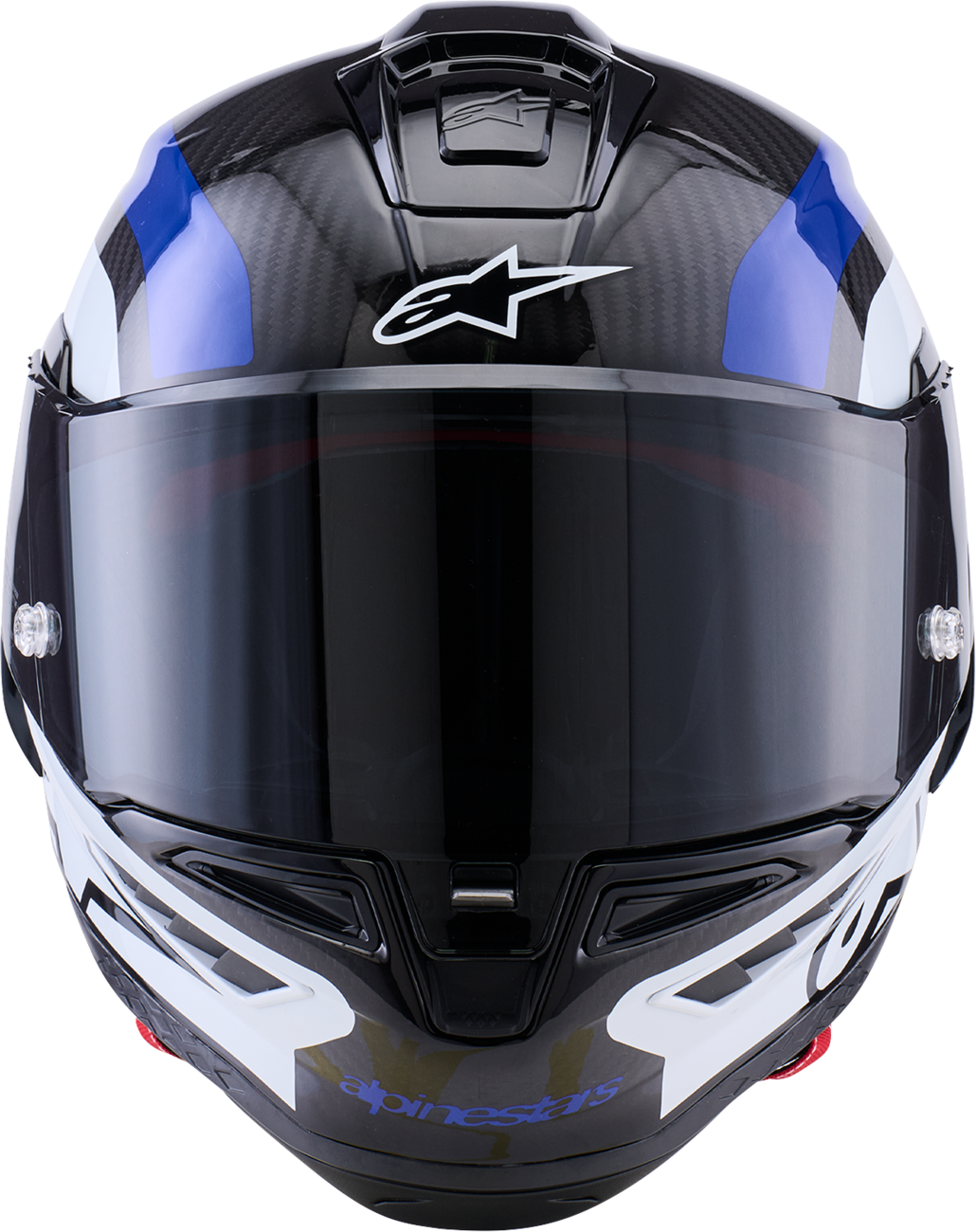 ALPINESTARS Supretech R10 Helmet - 22.06 - Arius - Gloss Black/White/Blue - Medium 8203926-1647-M