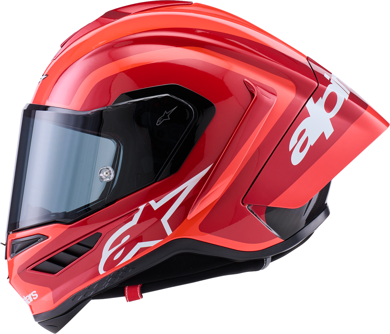 ALPINESTARS Supretech R10 Helmet - 22.06 - Arius - Gloss - Black/White/Double Red - Small 8203926-1683-S