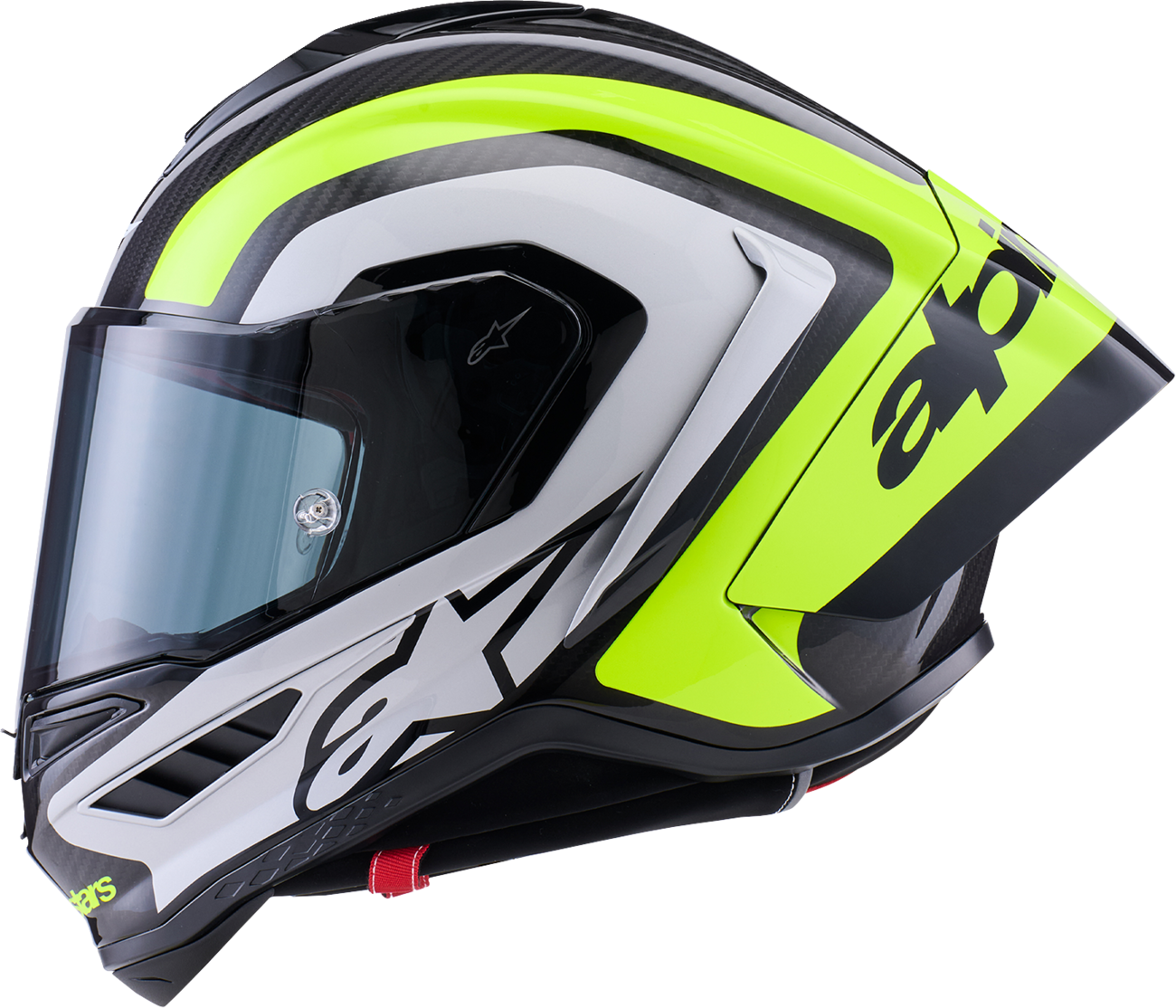 ALPINESTARS Supertech R10 Helmet - 22.06 - Arius - Gloss Black/Silver/Yellow Fluo - XS 8203926-1699-XS