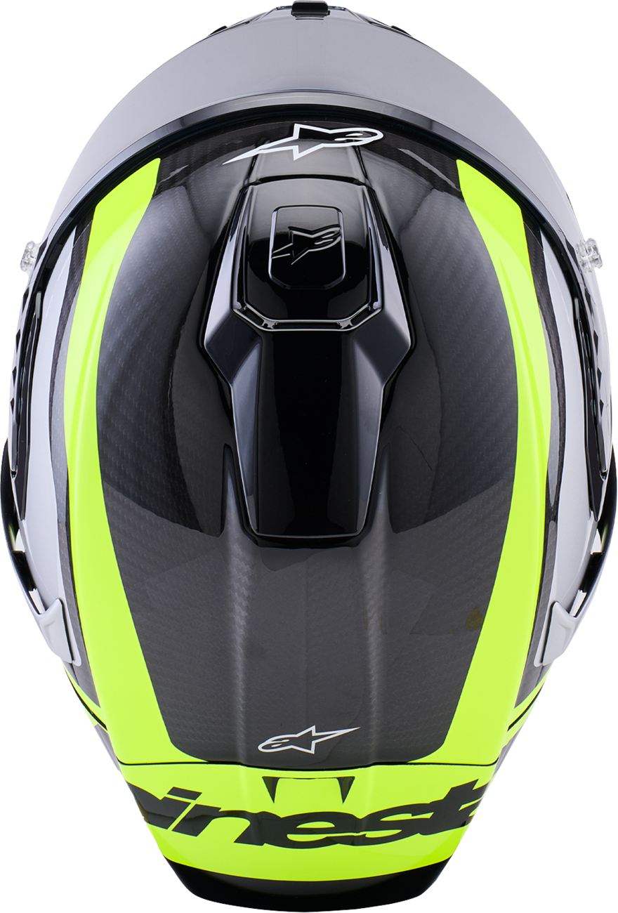 ALPINESTARS Supertech R10 Helmet - 22.06 - Arius - Gloss Black/Silver/Yellow Fluo - XS 8203926-1699-XS
