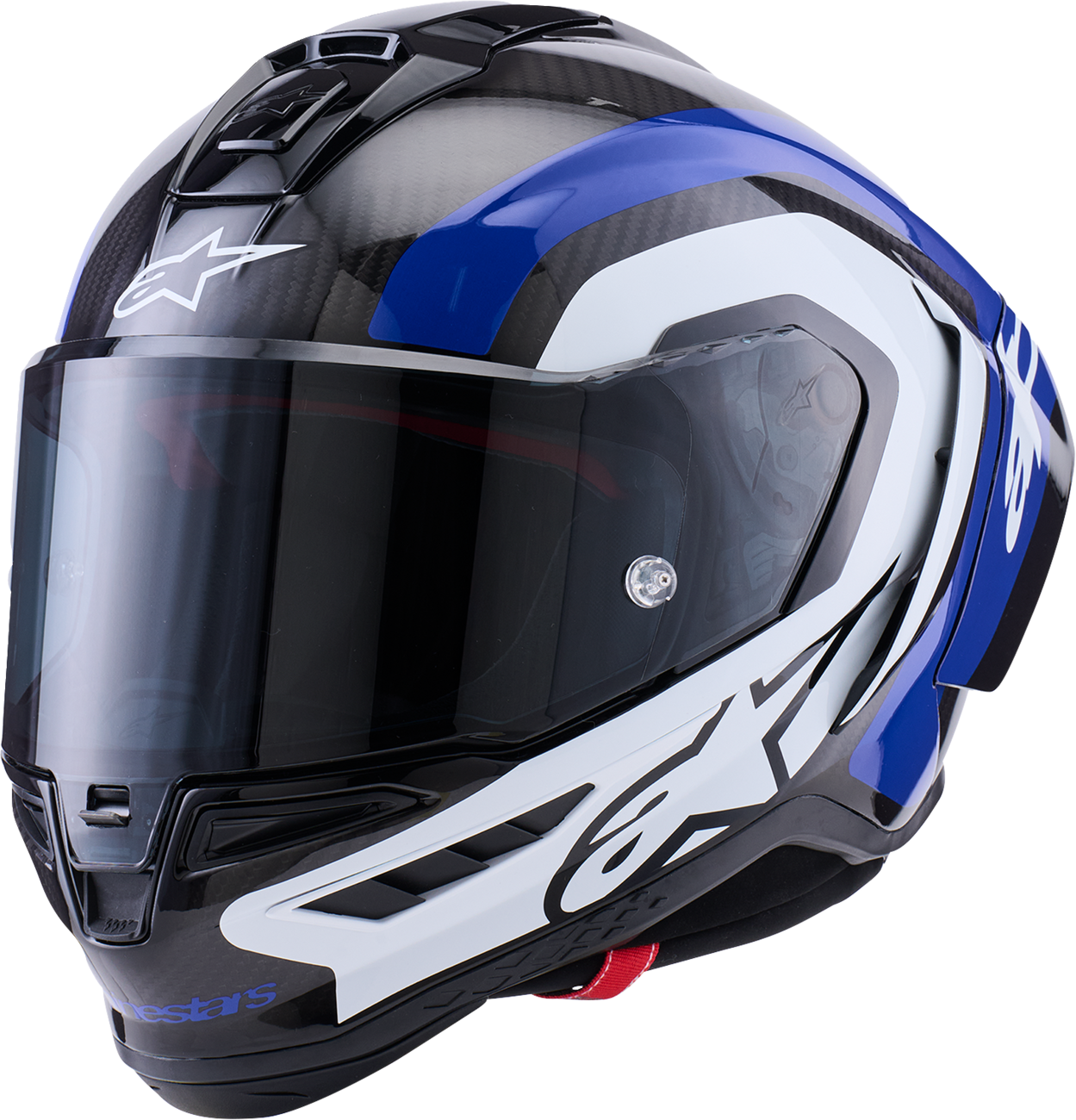 ALPINESTARS Supretech R10 Helmet - 22.06 - Arius - Gloss Black/White/Blue - XL 8203926-1647-XL