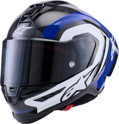 ALPINESTARS Supretech R10 Helmet - 22.06 - Arius - Gloss Black/White/Blue - XL 8203926-1647-XL