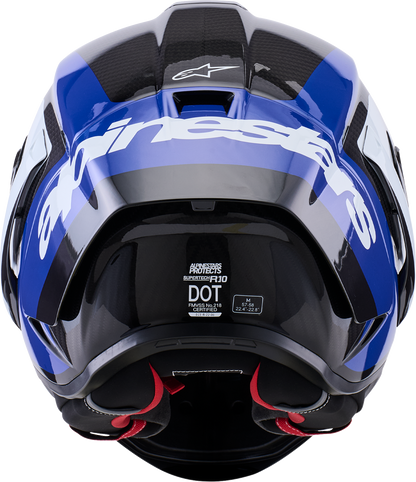 ALPINESTARS Supretech R10 Helmet - 22.06 - Arius - Gloss Black/White/Blue - 2XL 8203926-1647-2XL