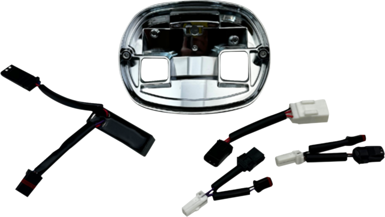 CUSTOM DYNAMICS Taillight Base Plate - Chrome - FLHC/FXLRS/FXLRST TL-BASE-25ST-C