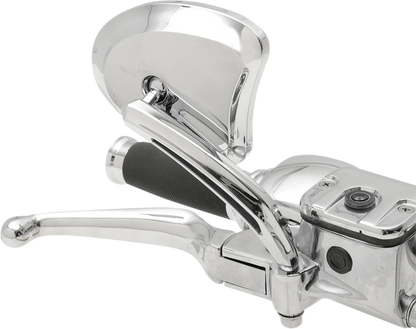 DRAG SPECIALTIES Mirrors - Side View - Tapered - Chrome - Short Stem - Pair 77888