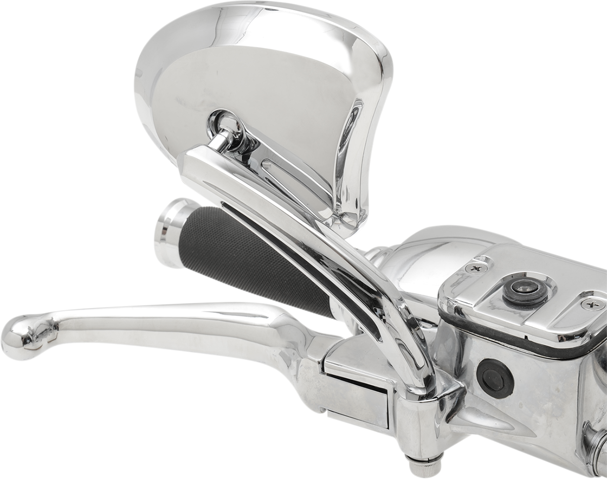 DRAG SPECIALTIES Mirrors - Side View - Tapered - Chrome - Short Stem - Pair 77888