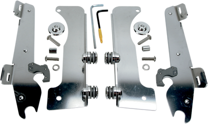MEMPHIS SHADES Batwing Trigger Lock Mounting Kit - Stratoliner - Polished MEK1937
