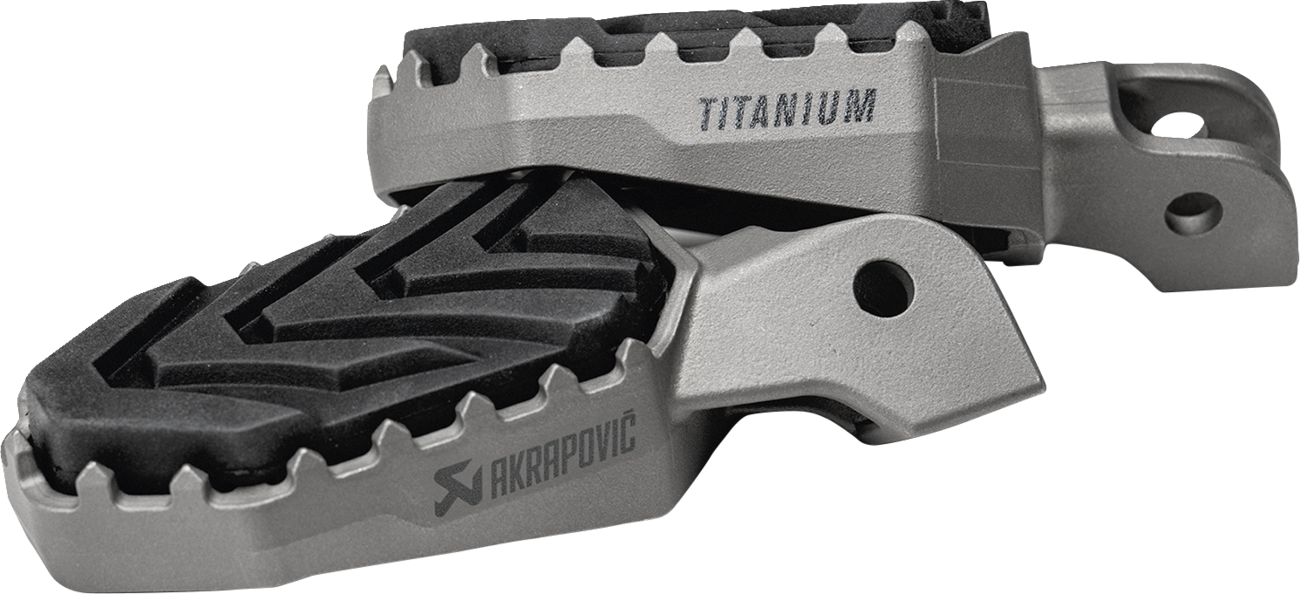 AKRAPOVIC Adventure Foot Pegs - Titanium - BMW F-BM13T1