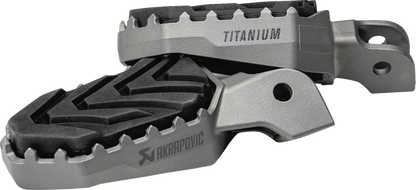 AKRAPOVIC Adventure Foot Pegs - Titanium - BMW F-BM13T1