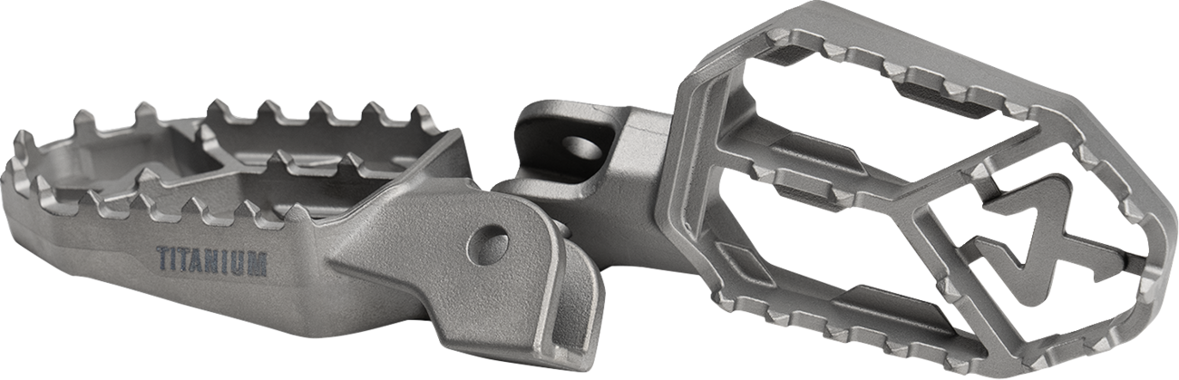 AKRAPOVIC Adventure Foot Pegs - Titanium - BMW F-BM13T1