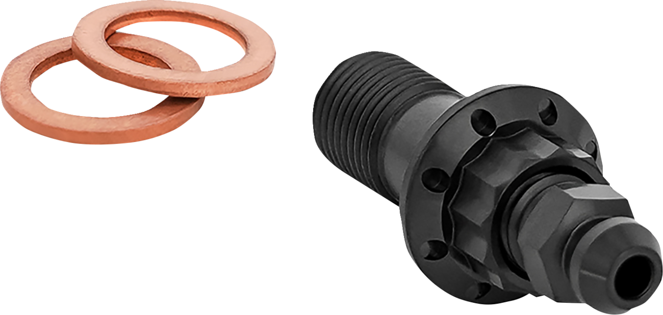 ARLEN NESS Banjo Bolt with Bleeder - 10mm - Black 300-822