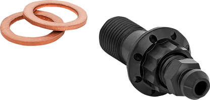 ARLEN NESS Banjo Bolt with Bleeder - 10mm - Black 300-822