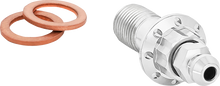 ARLEN NESS Banjo Bolt with Bleeder - 10mm - Polished 300-821