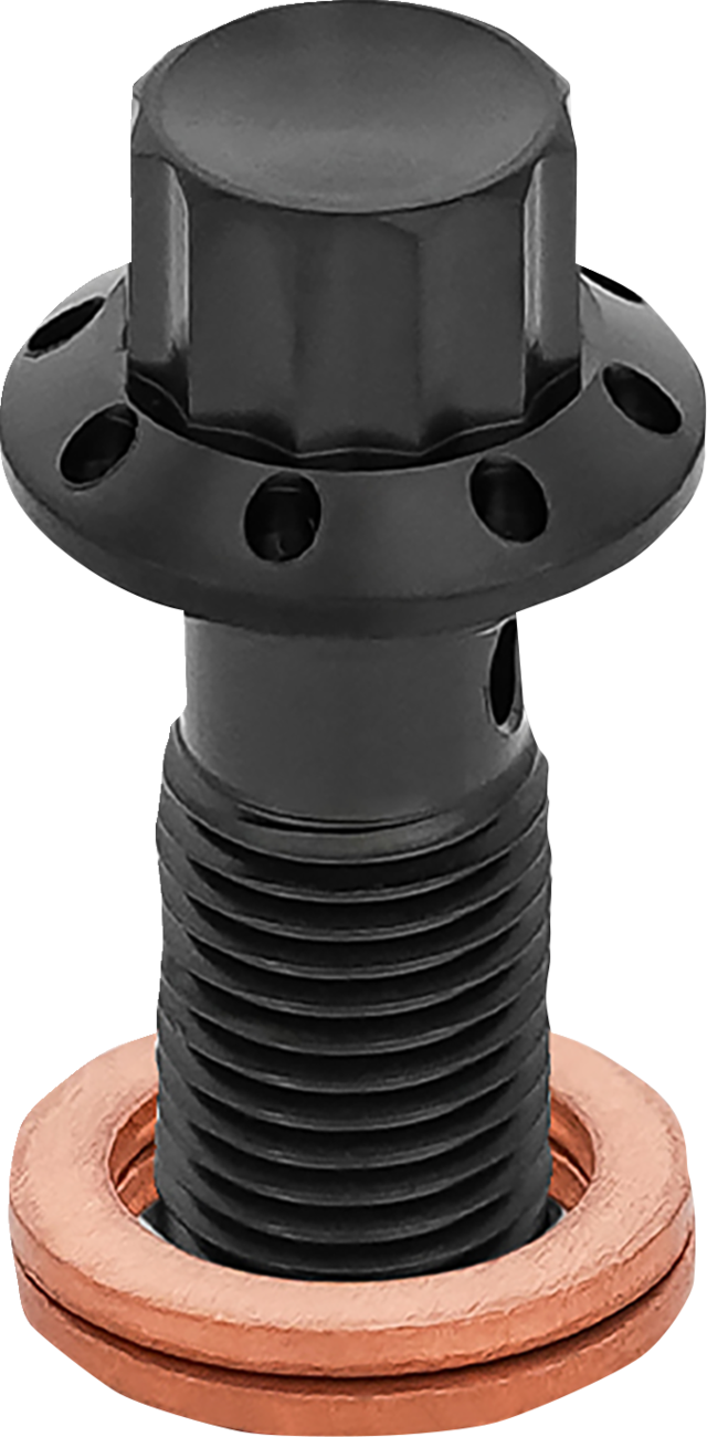 ARLEN NESS Banjo Bolt - 3/8"-24 - Black 300-825