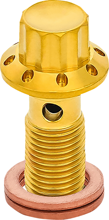ARLEN NESS Banjo Bolt - 3/8"-24 - Gold 300-826