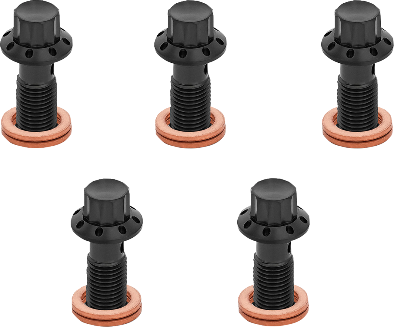 ARLEN NESS Banjo Bolt 5-Pack - M10x1.0 - Black 300-858