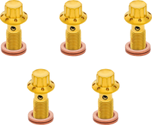 ARLEN NESS Banjo Bolt 5-Pack - M10x1.0 - Gold 300-859