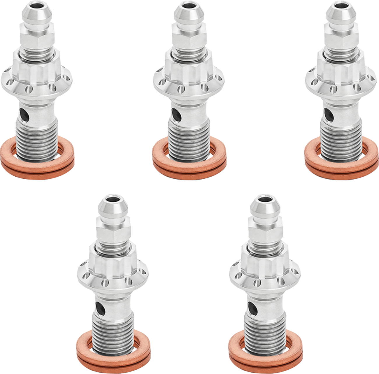 ARLEN NESS Banjo Bolt 5-Pack - 10mm - Polished 300-866