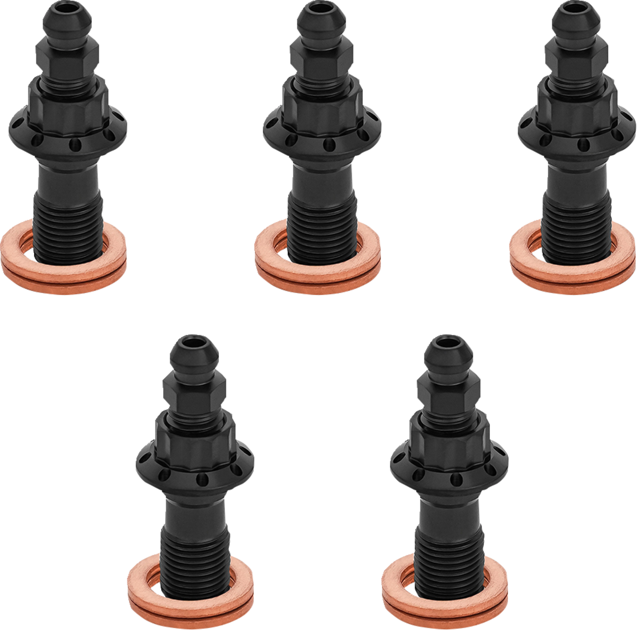 ARLEN NESS Banjo Bolt 5-Pack - 10mm - Black 300-867