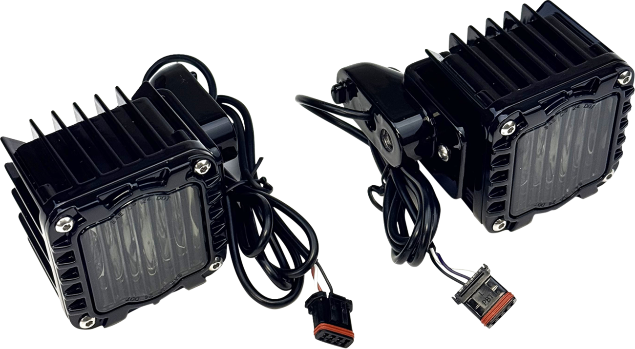 CUSTOM DYNAMICS LED Turn Signals - Amber/White - Smoke Lens - '22-'25 FXLRST/FXRST SD-LRST-FT-AW