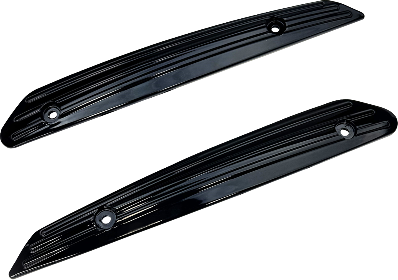 CUSTOM DYNAMICS Windshield Trim - Blackout - '15-'25 FLTR CD-RG-TRIM-B