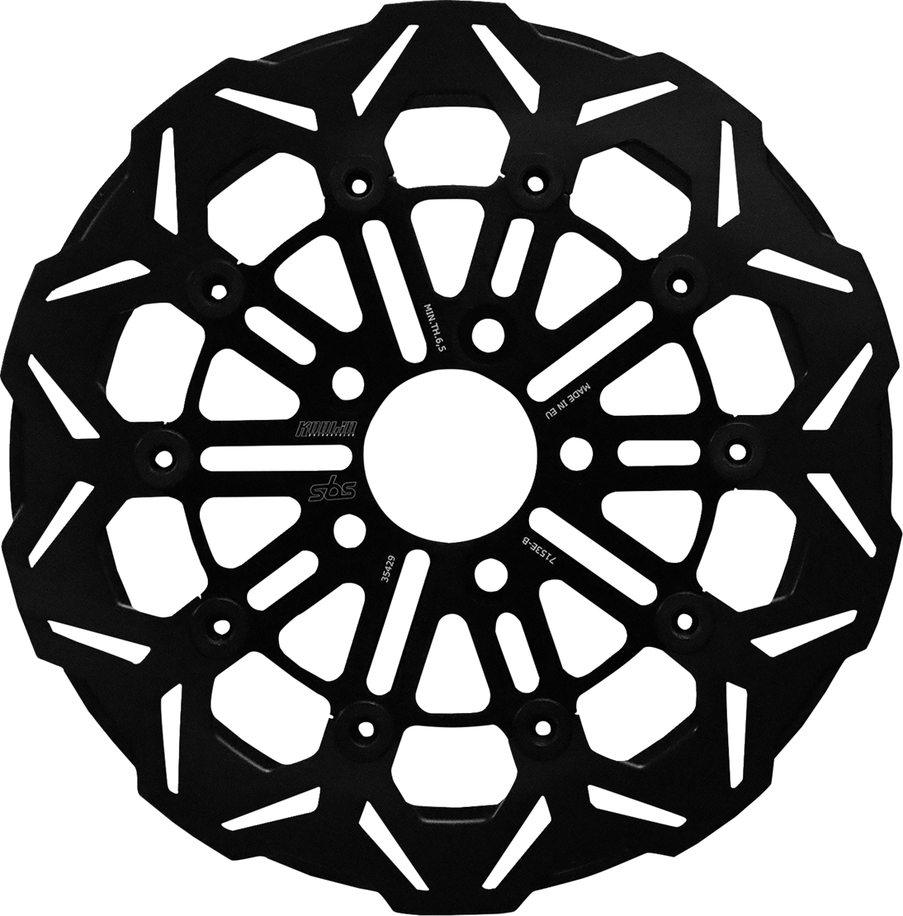 SBS DESIGNED BY KODLIN Brake Rotor - Black - Rear 7153E-B